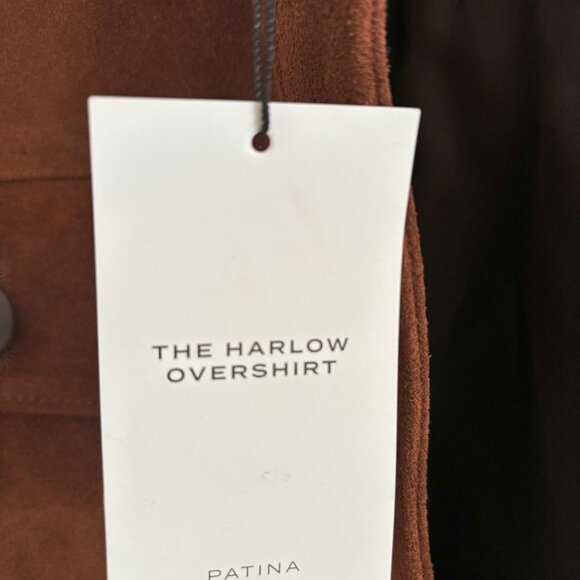 Patina brand leather jacket/shacket/overshirt, women's size S in umber - Picture 5 of 9